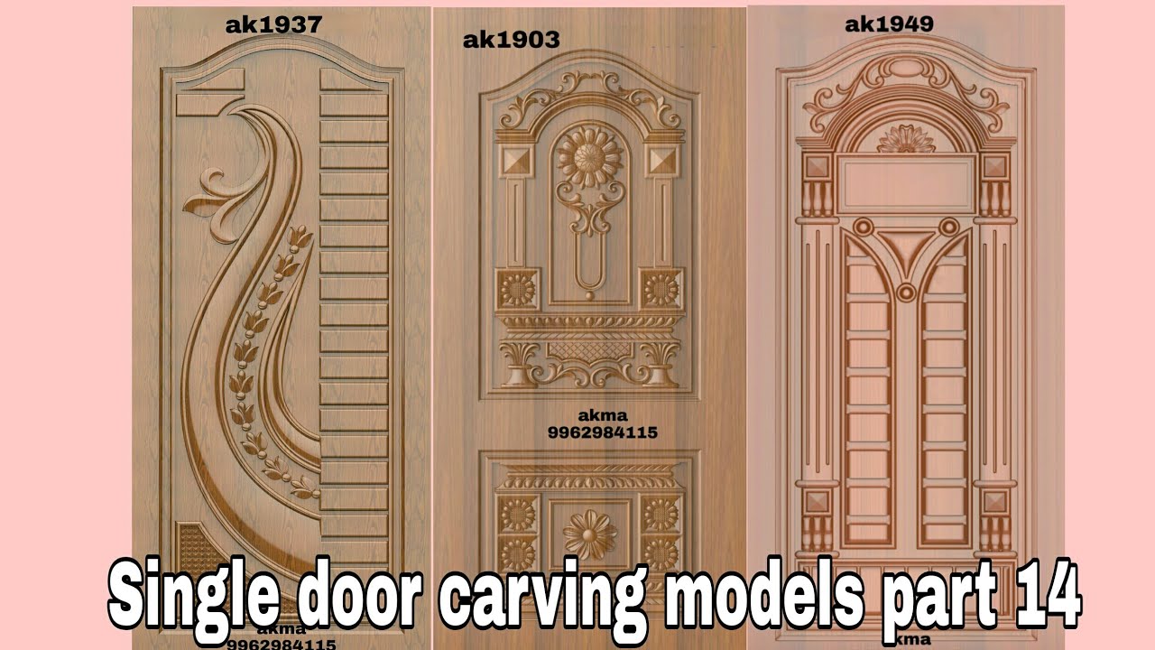 Main entrance Single door carving models part 14 | Latest main door models for house.