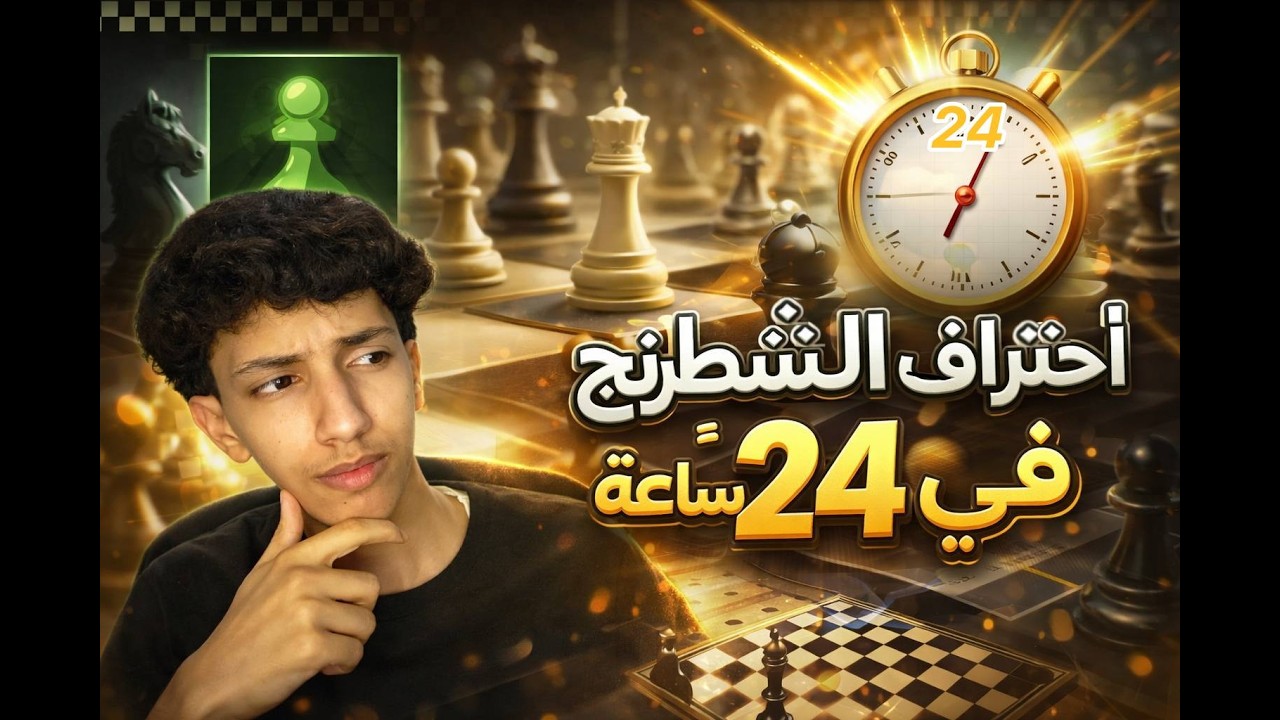 هل اقدر احتراف الشطرنج في 24 ساعة؟ جربت بنفسي!