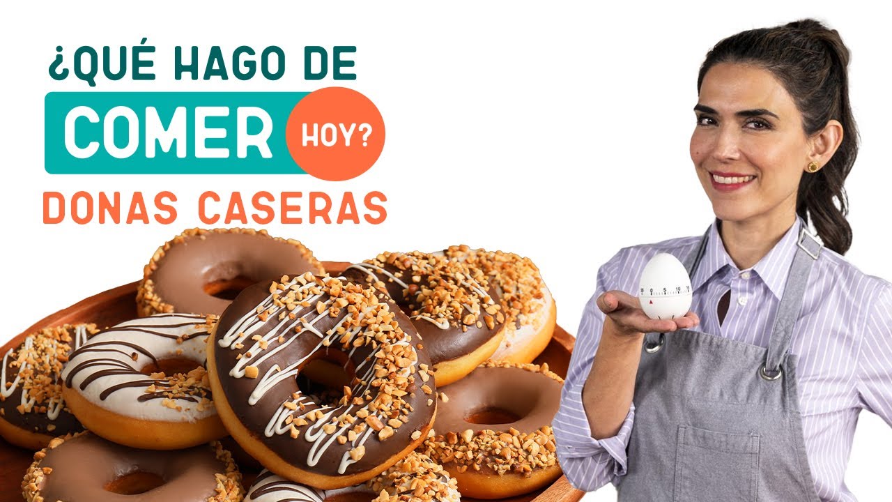 Aprende a hacer DONAS de chocolate caseras con la chef Yolo | ¿Qué hago de comer hoy?