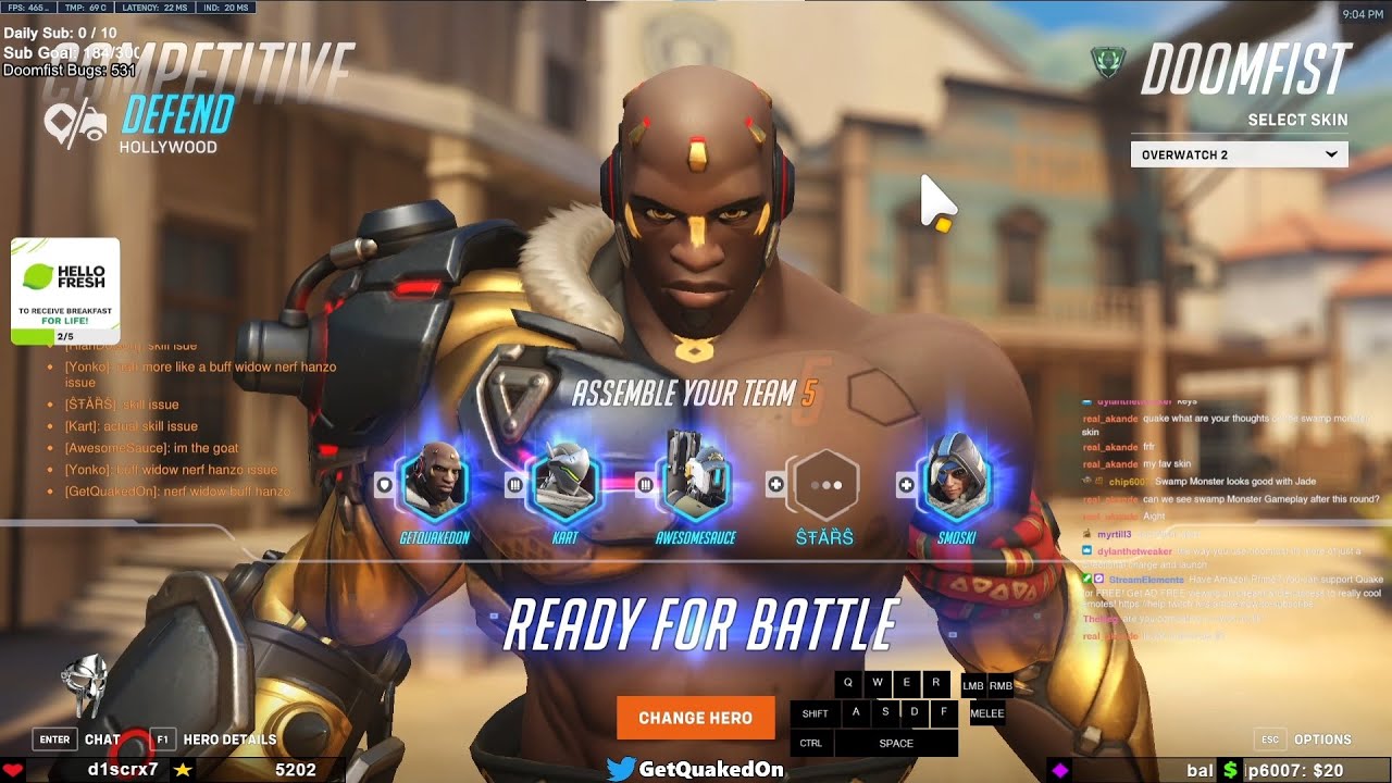 18K DMG! 46 ELIMS! THIS IS SICK DOOMFIST! GetQuakedOn Doomfist Gameplay Overwatch 2 Season 9