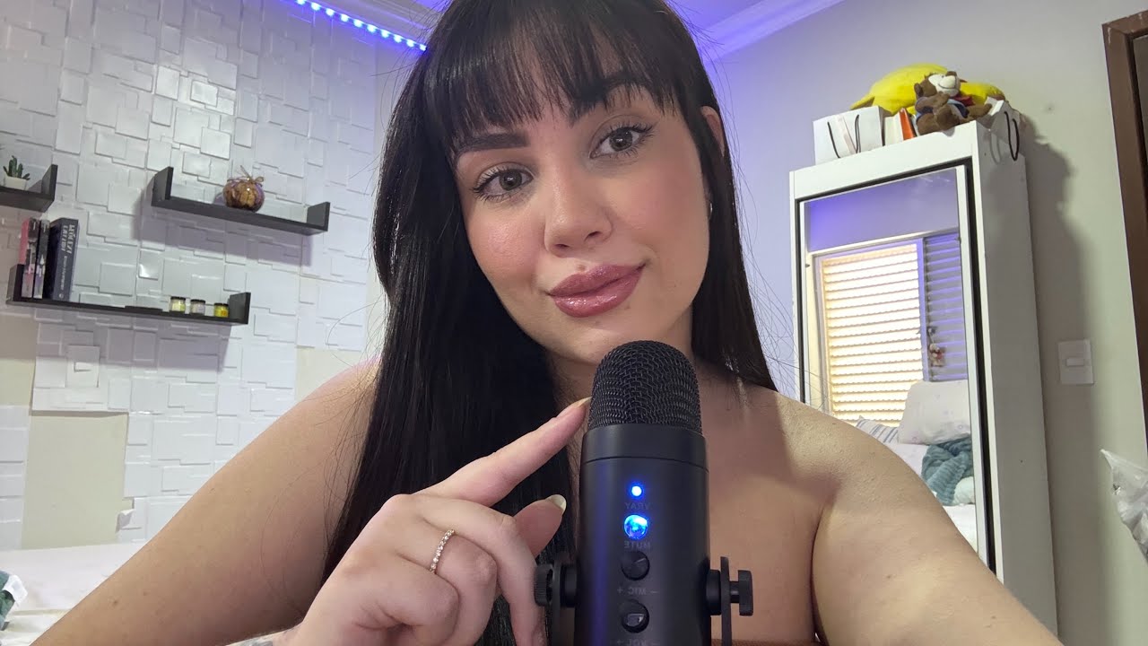 ASMR tapping, scratching e mouth sounds no mic 