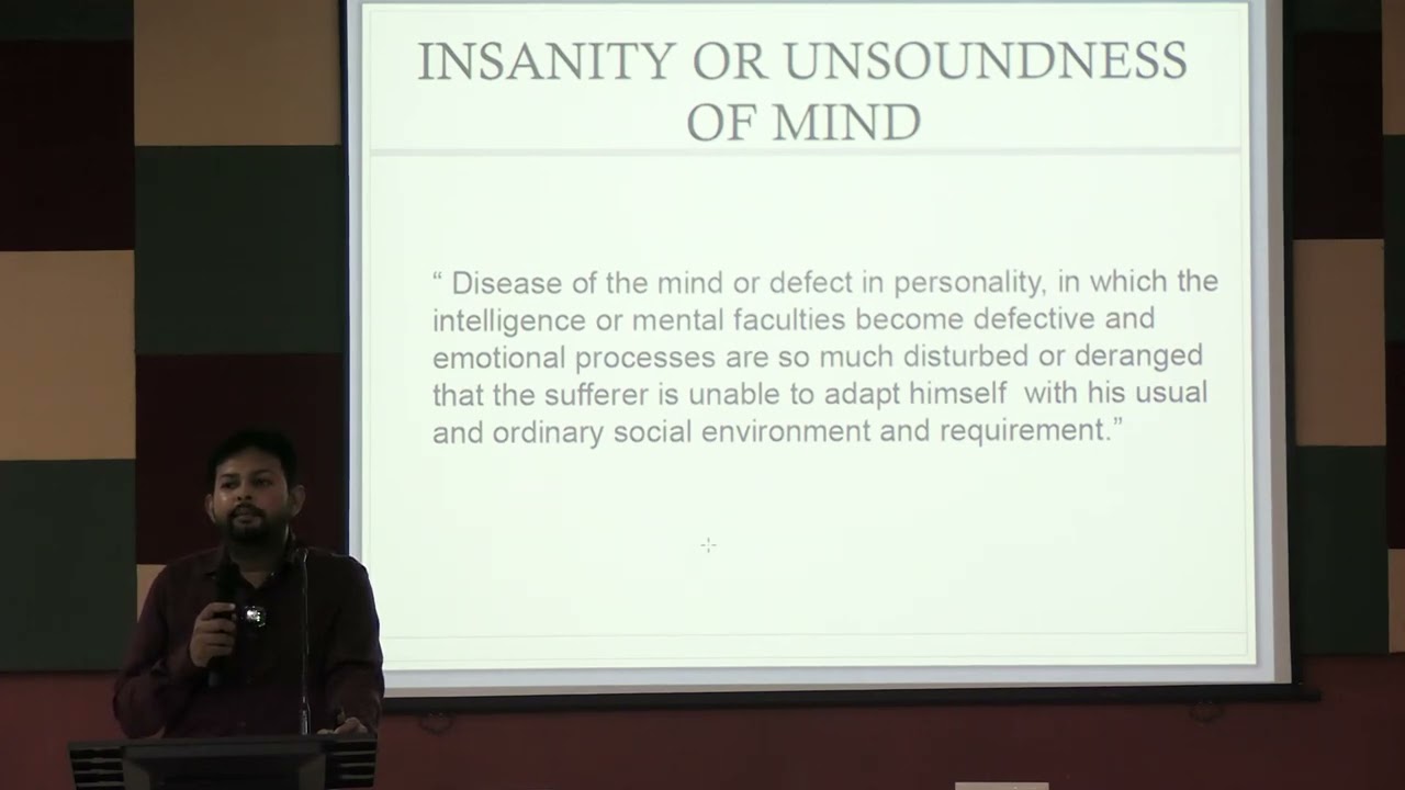 Lecture on Forensic Psychiatry as Part of the | MBBS