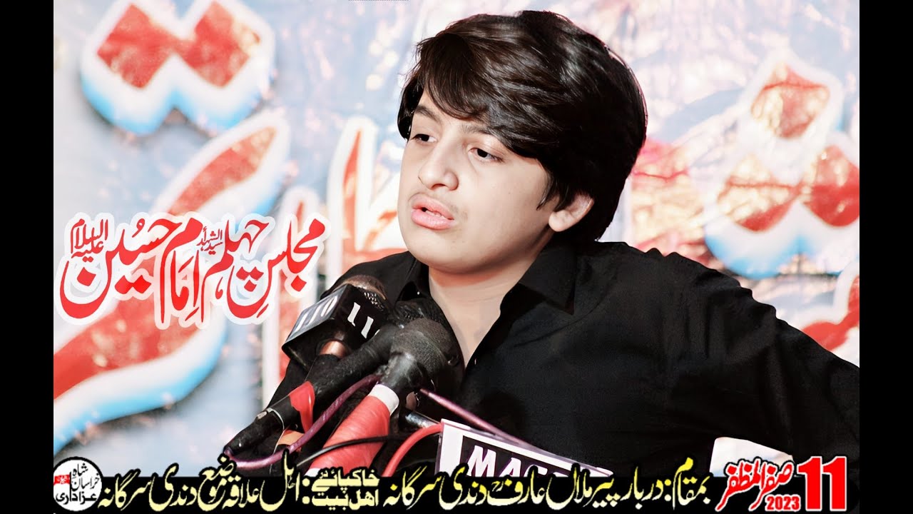 #Zakir Syed Shabi ul Hassan Shamsi || 11 Safar 2023 || #Darbar Peer Mulan Arif #Dandi Sargana ||