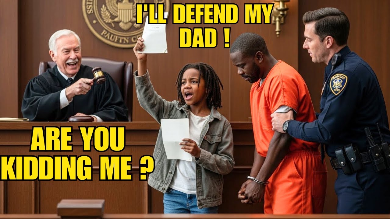 Little Black Girl Told the Judge, “I’ll Defend My Dad” — They Laughed, Then Everything Changed