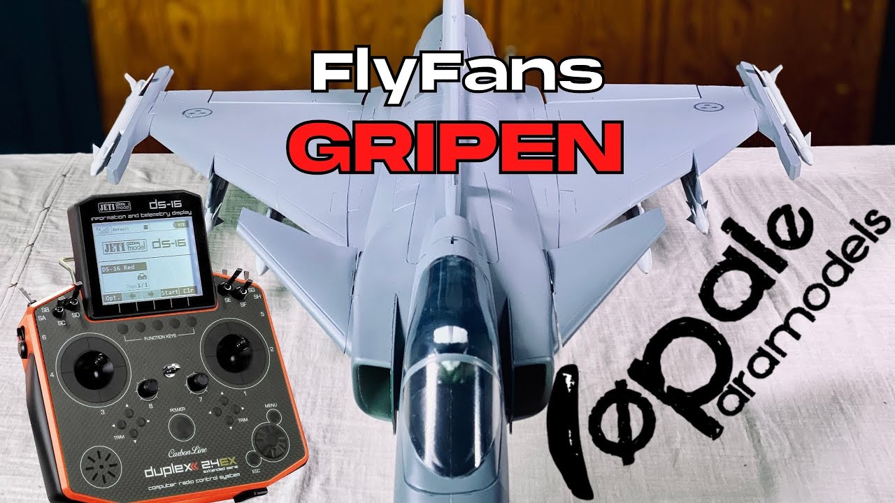 TUTO Jeti REX7 Gyro + Muli6S | FlyFans Saab JAS-39 Gripen 70mm EDF JET PNP | (English/Français) 4K