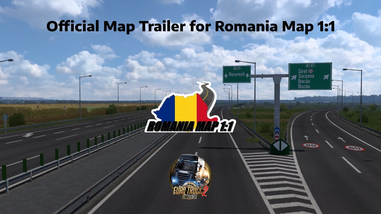 Romania Map 1:1 for ETS2 Official Trailer