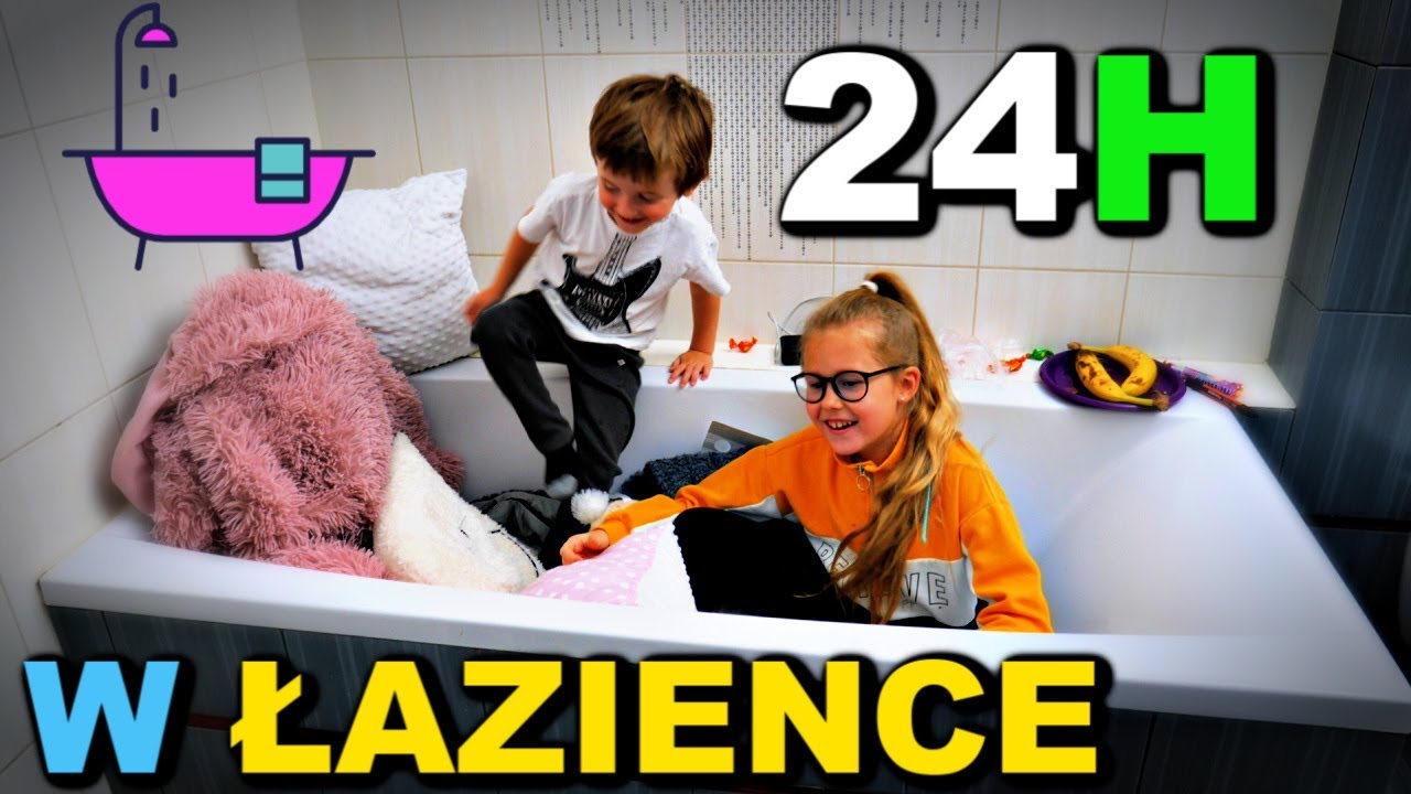 24H W ŁAZIENCE CHALLENGE * co zrobił tata? * ELMER'S SLIME