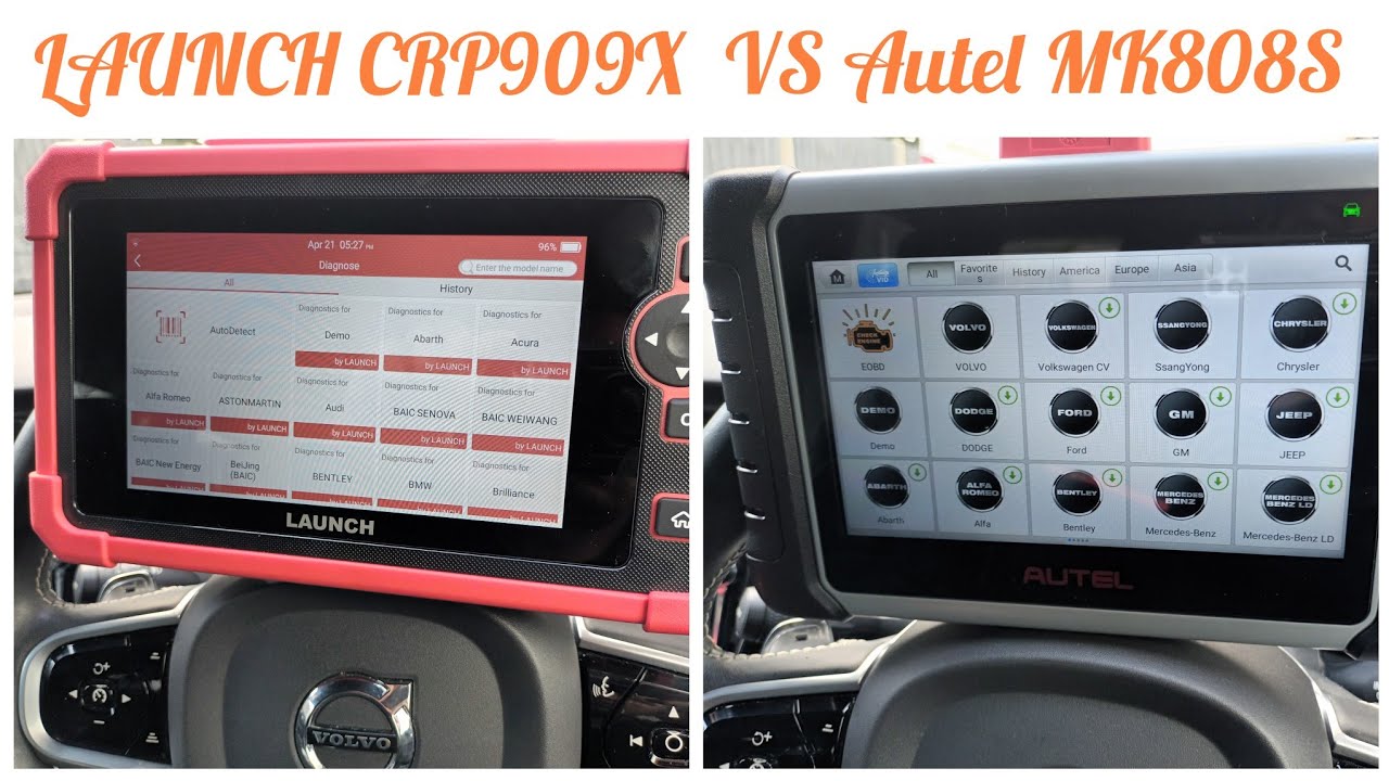 Сравнительный обзор диагностических сканеров Launch CRP919X и Autel MK808S