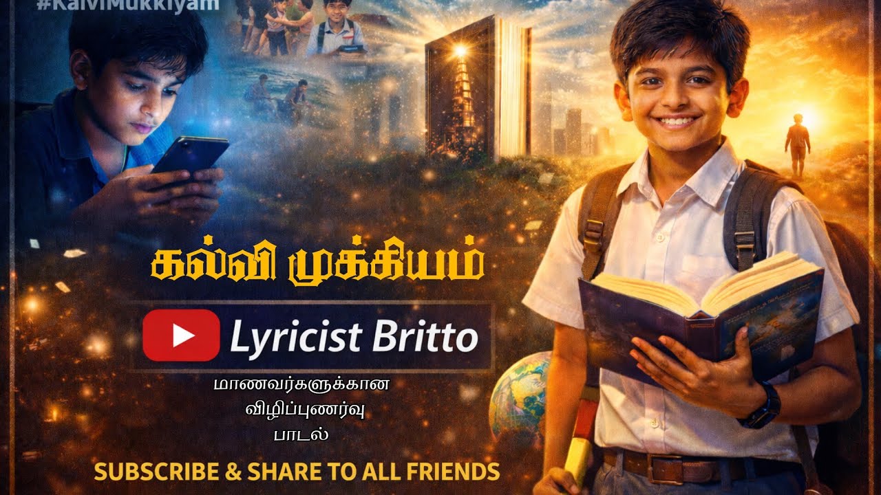 Kalvi Mukkiyam | கல்வி முக்கியம்| Awareness Song for Children| Lyricist Britto 