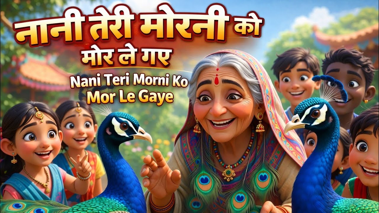  Nani Teri Morni Ko Mor Le Gaye | Hindi Nursery Rhyme | Vibe Verse Hindi