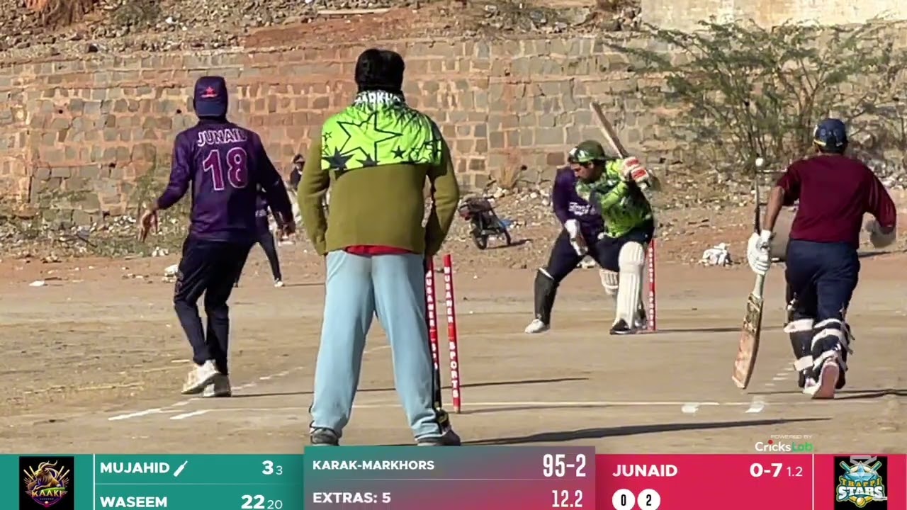 KARAK MARKHORS VS THAPPI STARS FIRST INNING || SAQIB OFFICIAL HARD BALL TRNMN