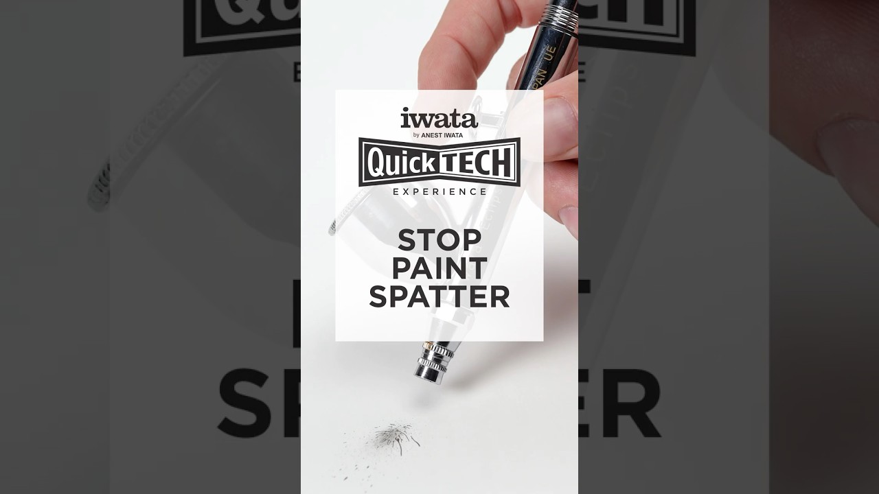 Airbrushing Hack: Start & End with Air! 🚀 No More Spatter! 🖌️✨   #IwataQuickTech