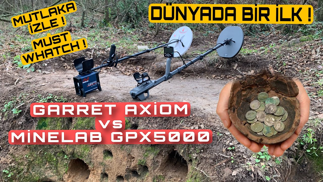MİNELAB GPX5000 vs GARRET AXİOM MONO COİL EXTREME DERİNLİK TESTİ ( DEPTH TEST )