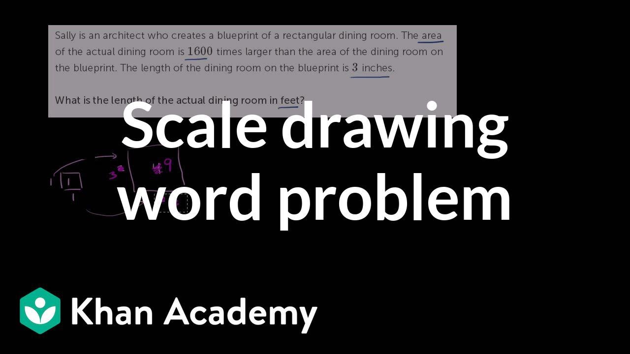 Solve a scale drawing word problem | Geometry | 7th grade | Khan Academy