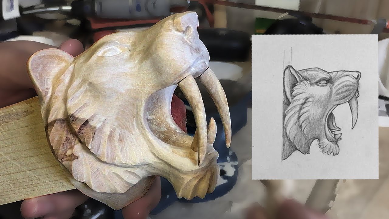 Carving An Apex Predator Sabertooth tiger