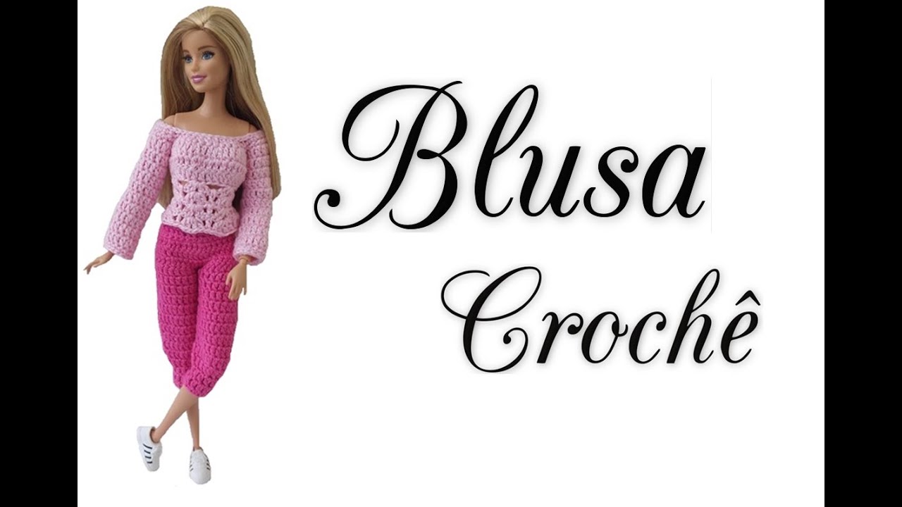 Bata em crochê para Barbie - passo a passo.