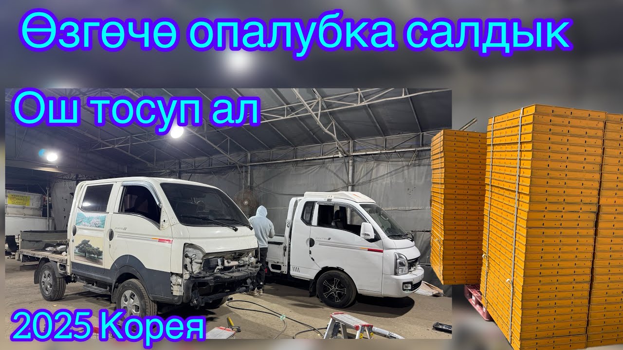 Өзгөчө Корейский опалубка жаны 4 портер, лабо жүктөлдү, Корея 2025