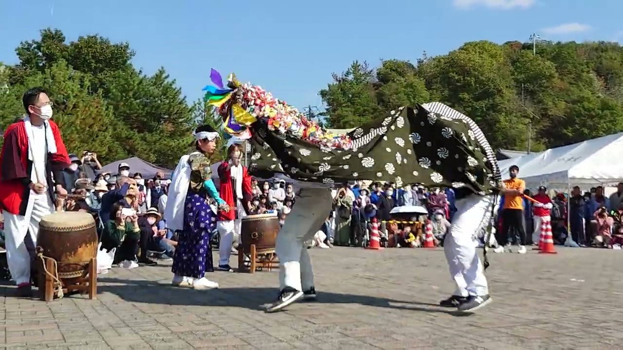 ＠大三島祭り 2022年10月23日 大三島みなとまつり　宗方獅子舞い