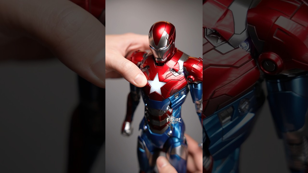 *FIRST LOOK* Hot Toys Comic Version Iron Patriot UNBOXING🤯 #toys #unboxing #ironman #actionfigures