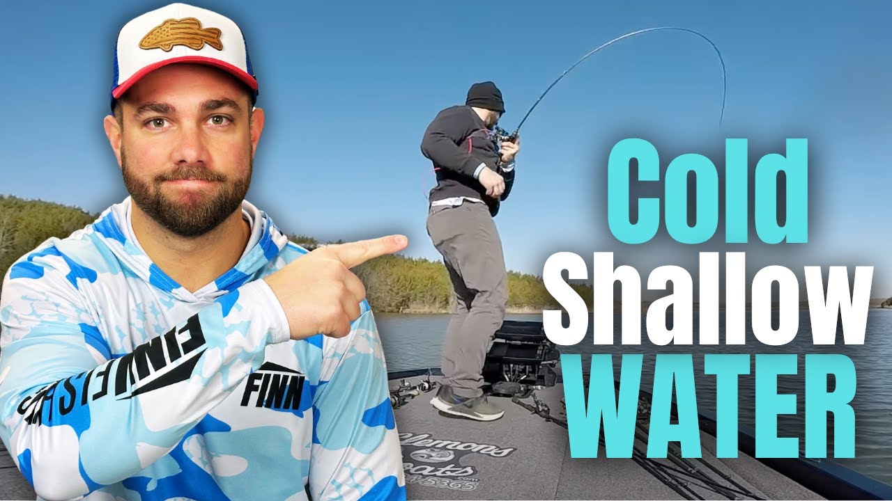 Winter BASS Fishing In SHALLOW Water