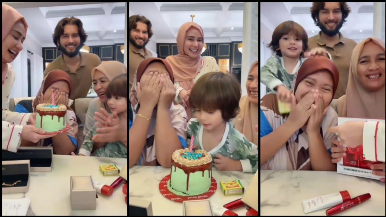 Wawa Zainal & Aeril Zafrel || Kejutan Hadiah Ulangtahun Buat Bibik-Bibik Menangis Terharu
