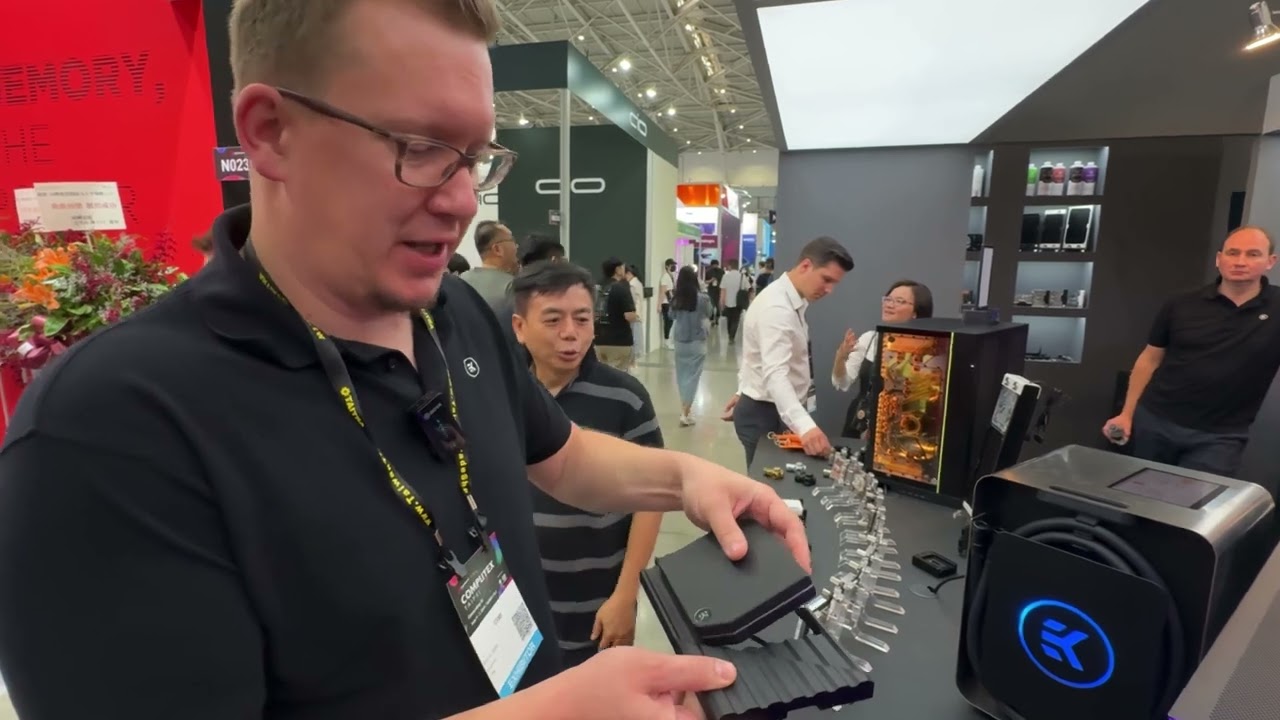 Computex 2024: EK Waterblocks meets system integraters - water coling on the easy way