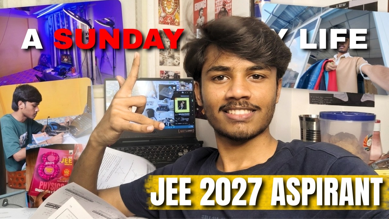 How I Spend My SUNDAY as a JEE Aspirant🤔 | Hostel Life