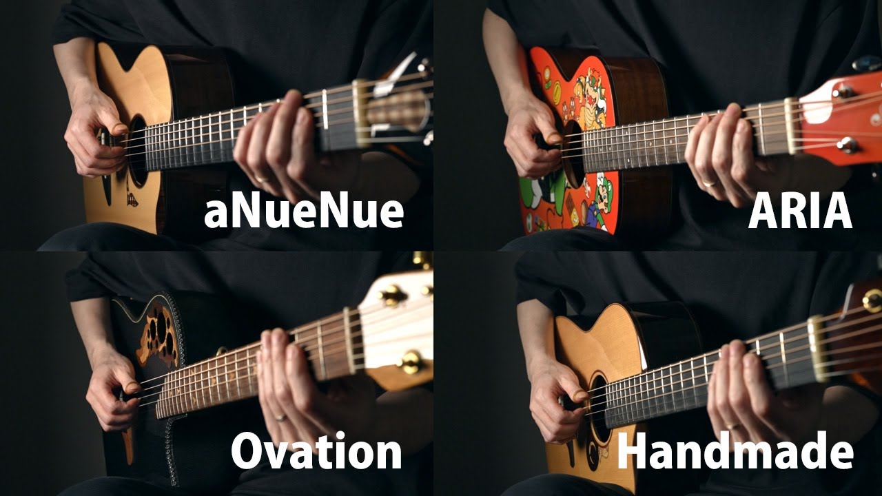 Ovation vs aNueNue vs ARIA vs Handmade Guitar