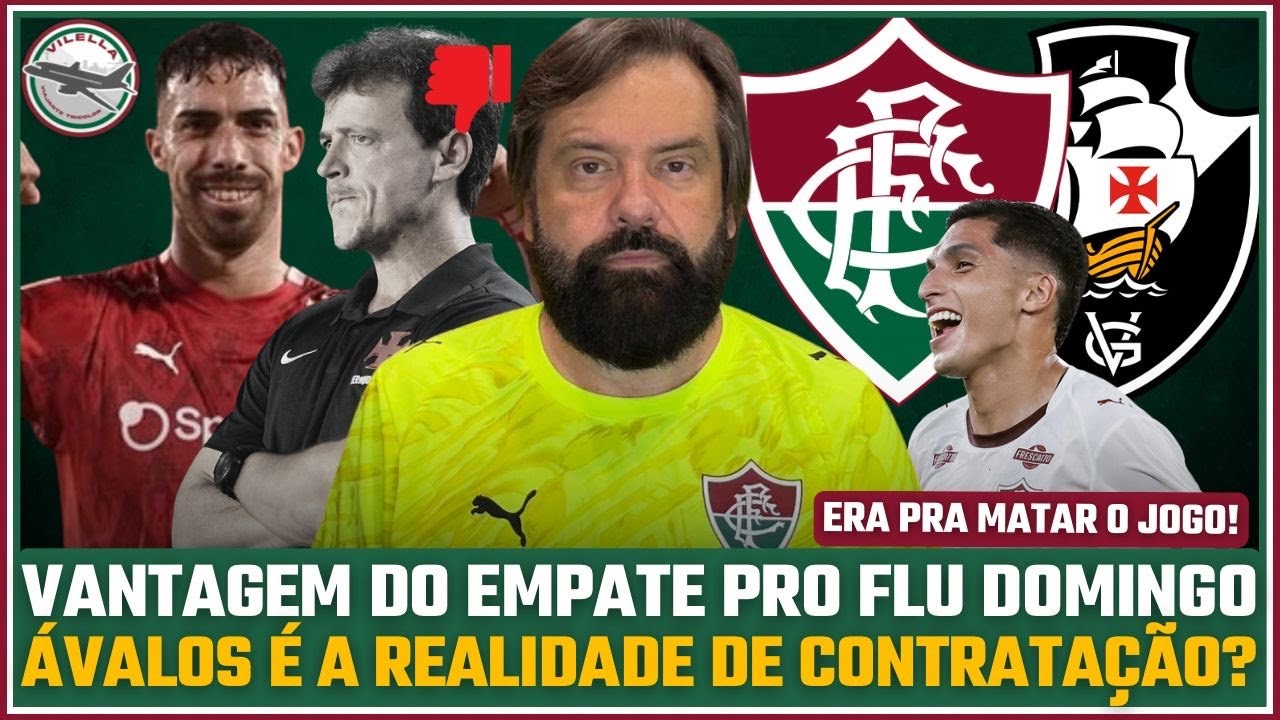 AVALOS É A REALIDADE HOJE, FLUMINENSE A UM EMPATE DA FINAL