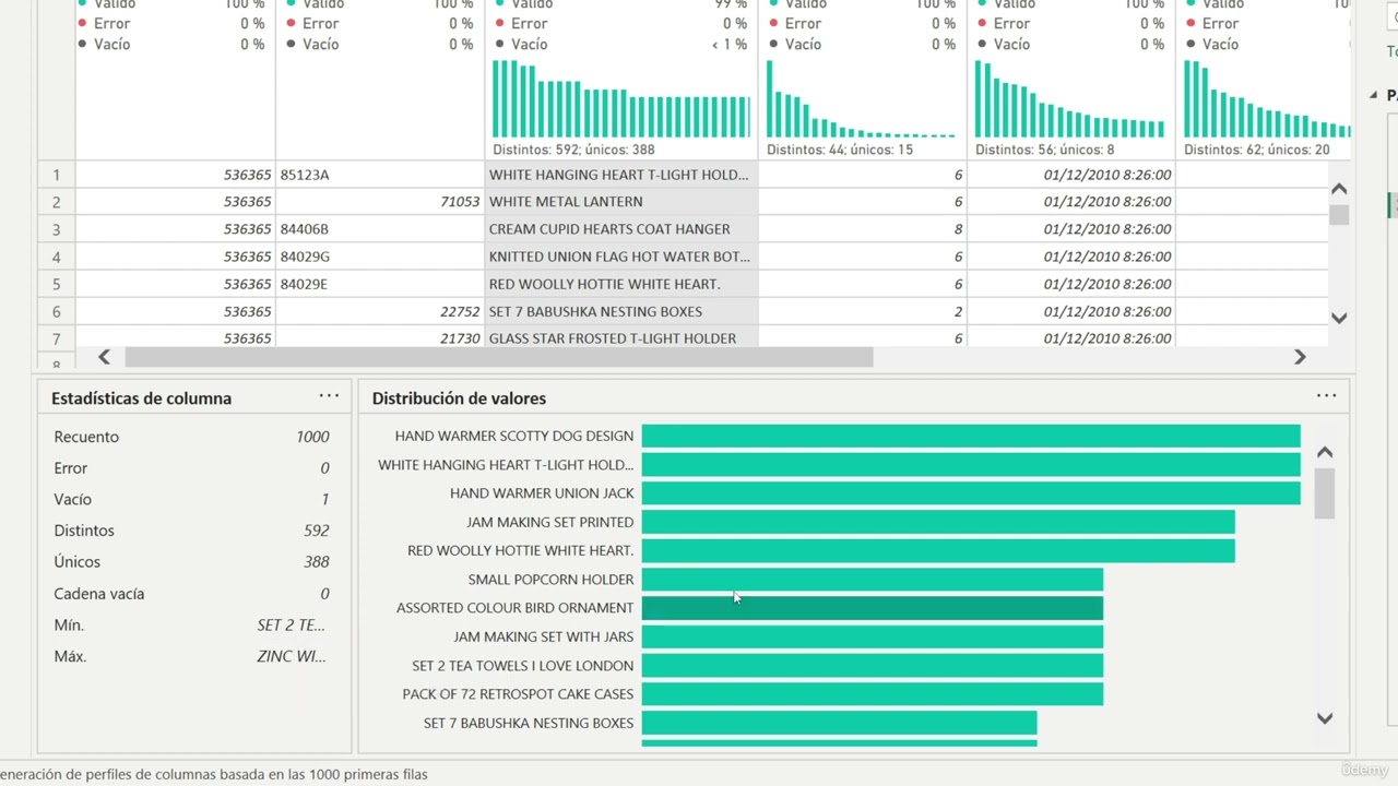 16 | Obtener estadísticas de los datos con Power BI
