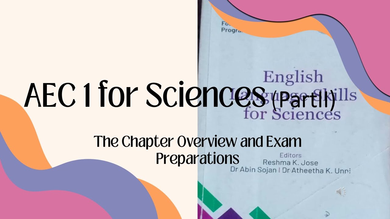 PartII AEC 1 for Sciences