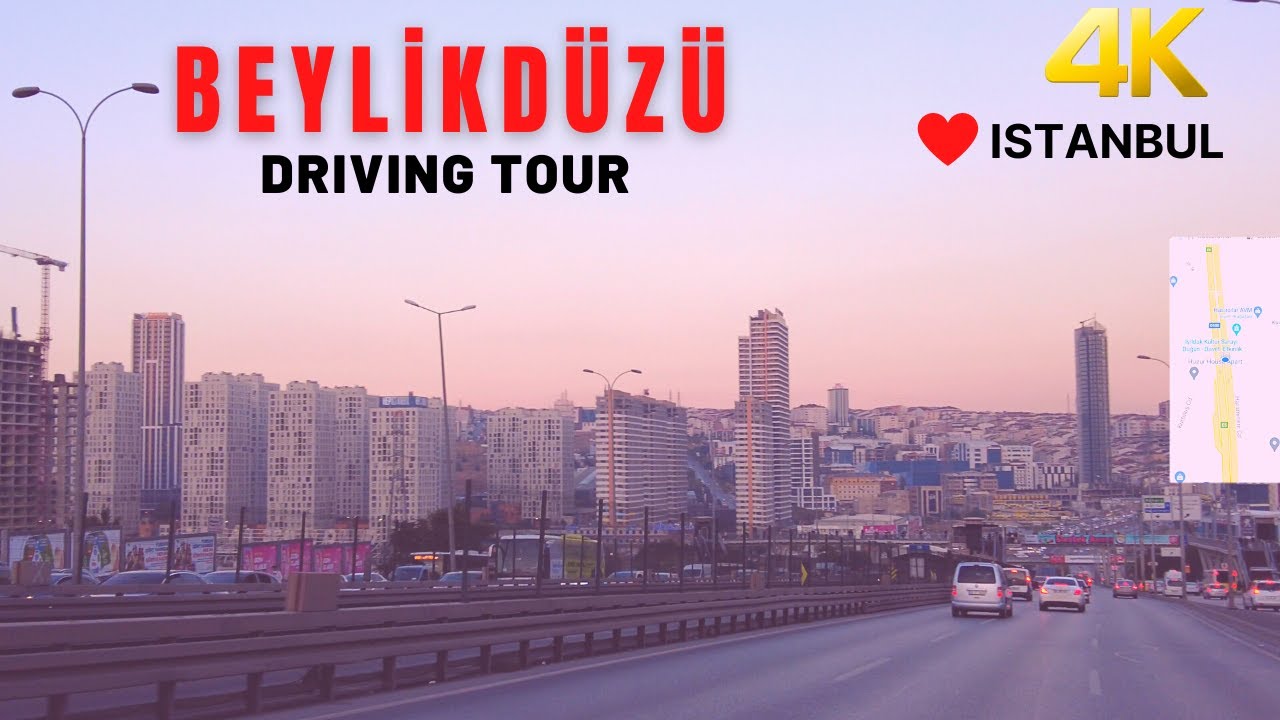 Beylikdüzü Esenyurt Driving Tour Istanbul-🇹🇷 - 4K-UHD 60 FPS  September  2021