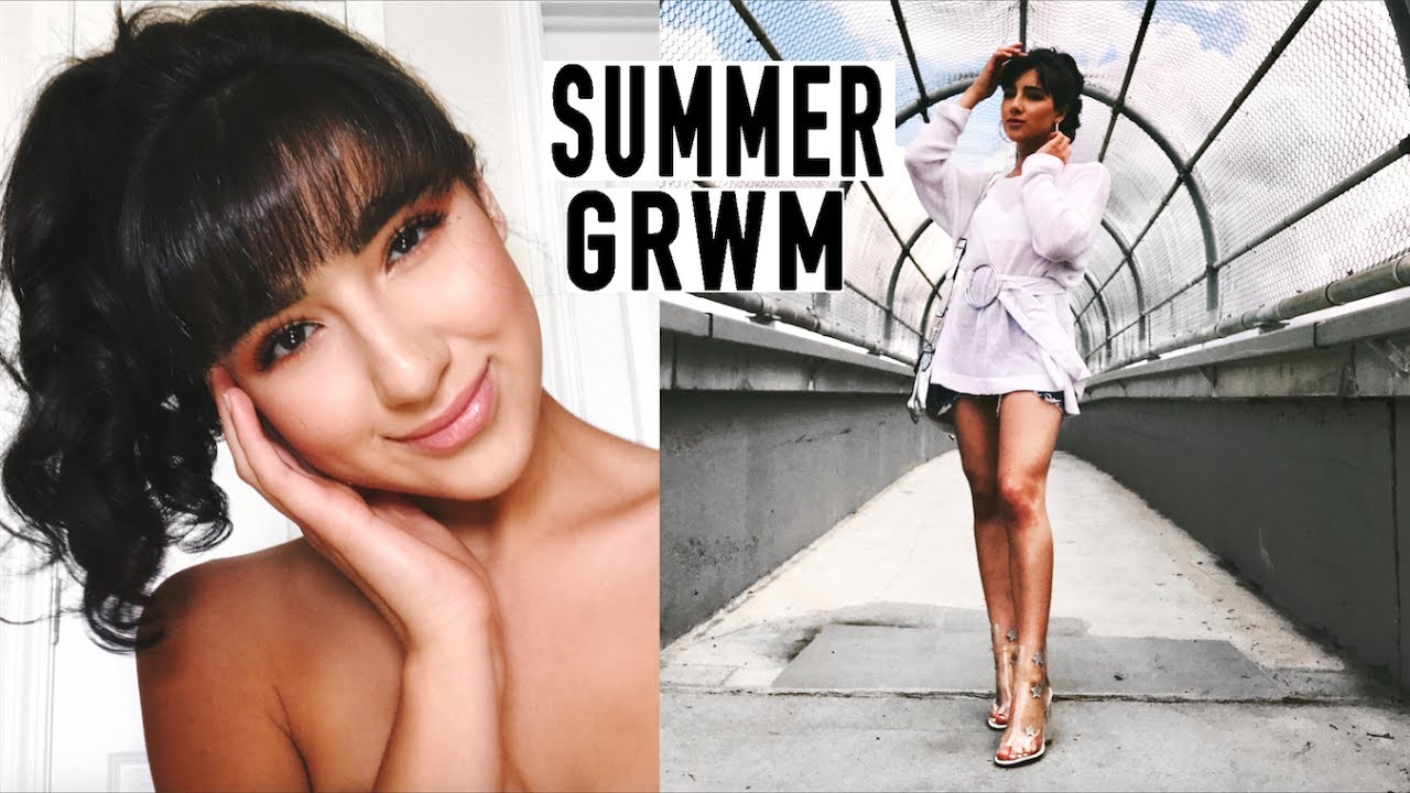 GRWM SUMMER 2017: MY EVERYDAY GLAM ROUTINE | Makeup, Hair, Outfit for Shooting