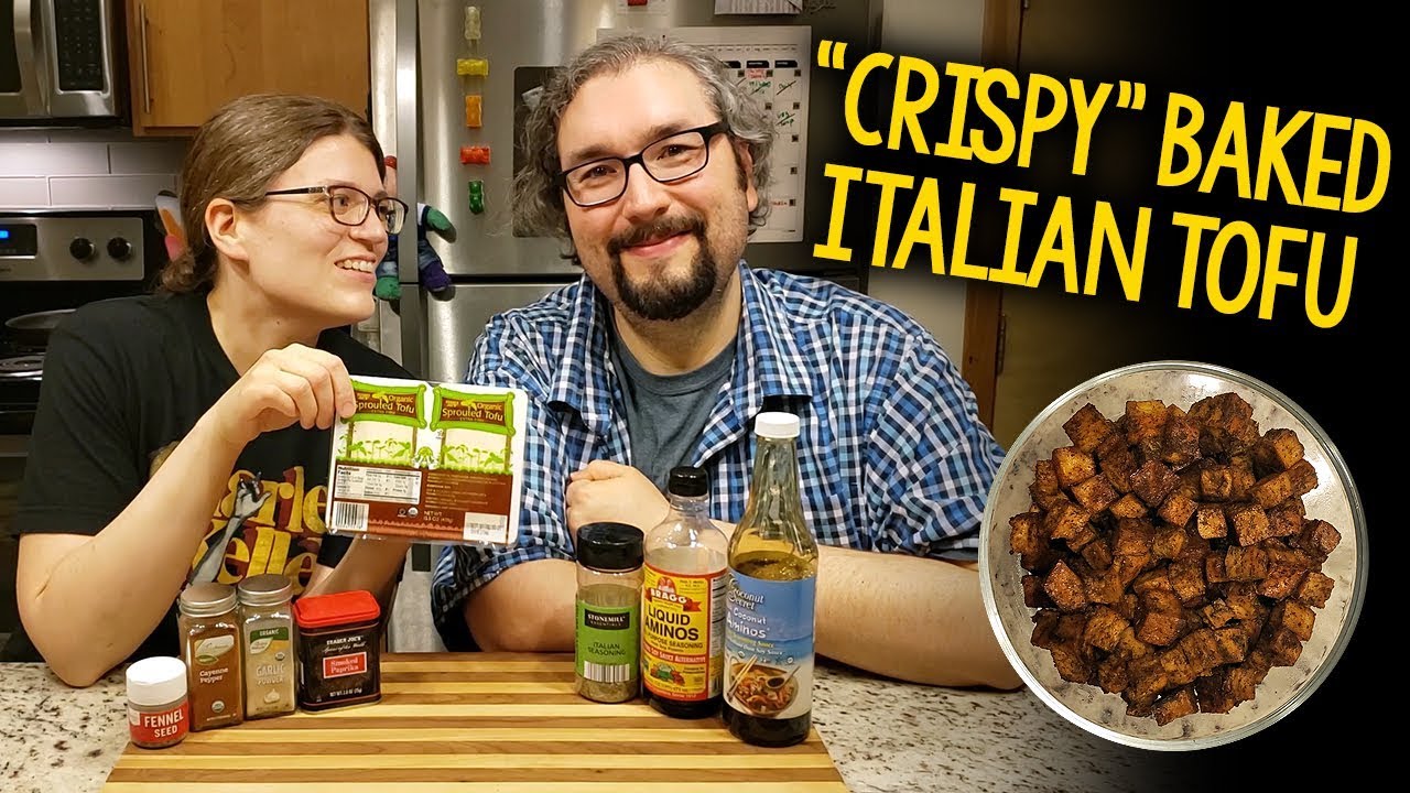 Recipe: “Crispy” Baked Italian Tofu (Oil-Free, Vegan)