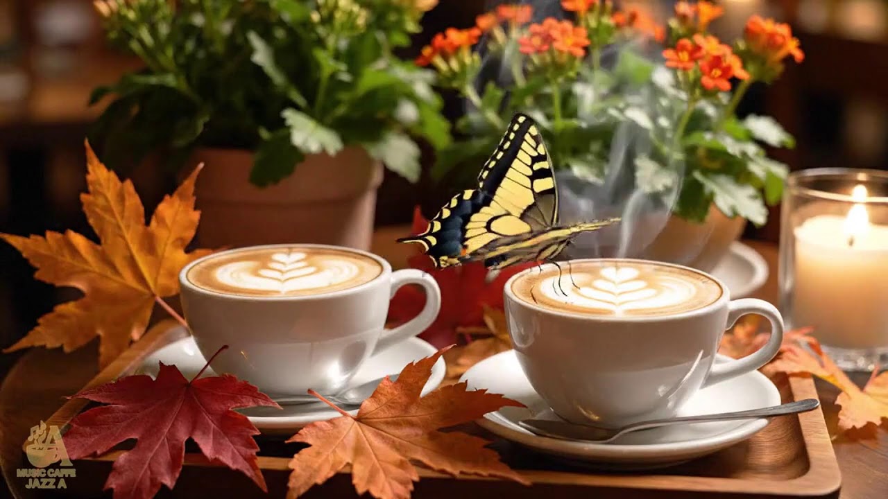 Romantic Winter Jazz at Cozy Coffee Shop Soft Jazz Music with Cozy Fireplace for Relax and Study