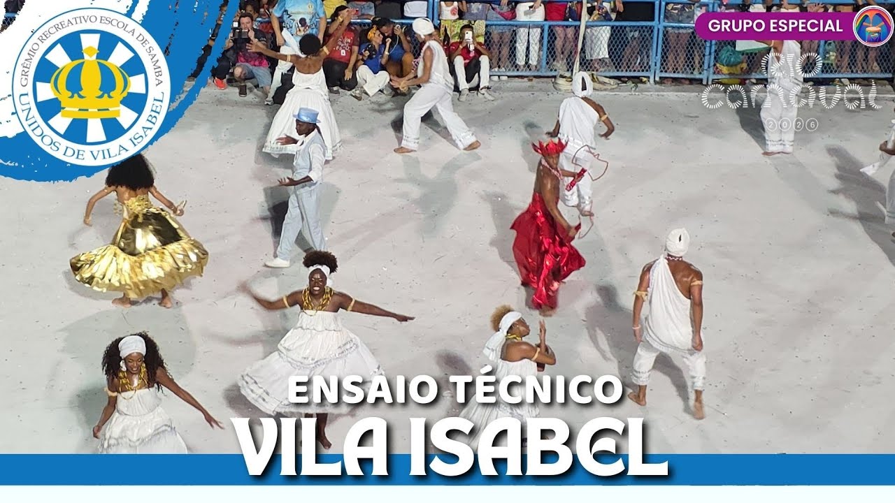 VILA ISABEL 2026 | ENSAIO TÉCNICO COMPLETO NA SAPUCAÍ (SETOR 7) | VISÃO DA ARQUIBANCADA