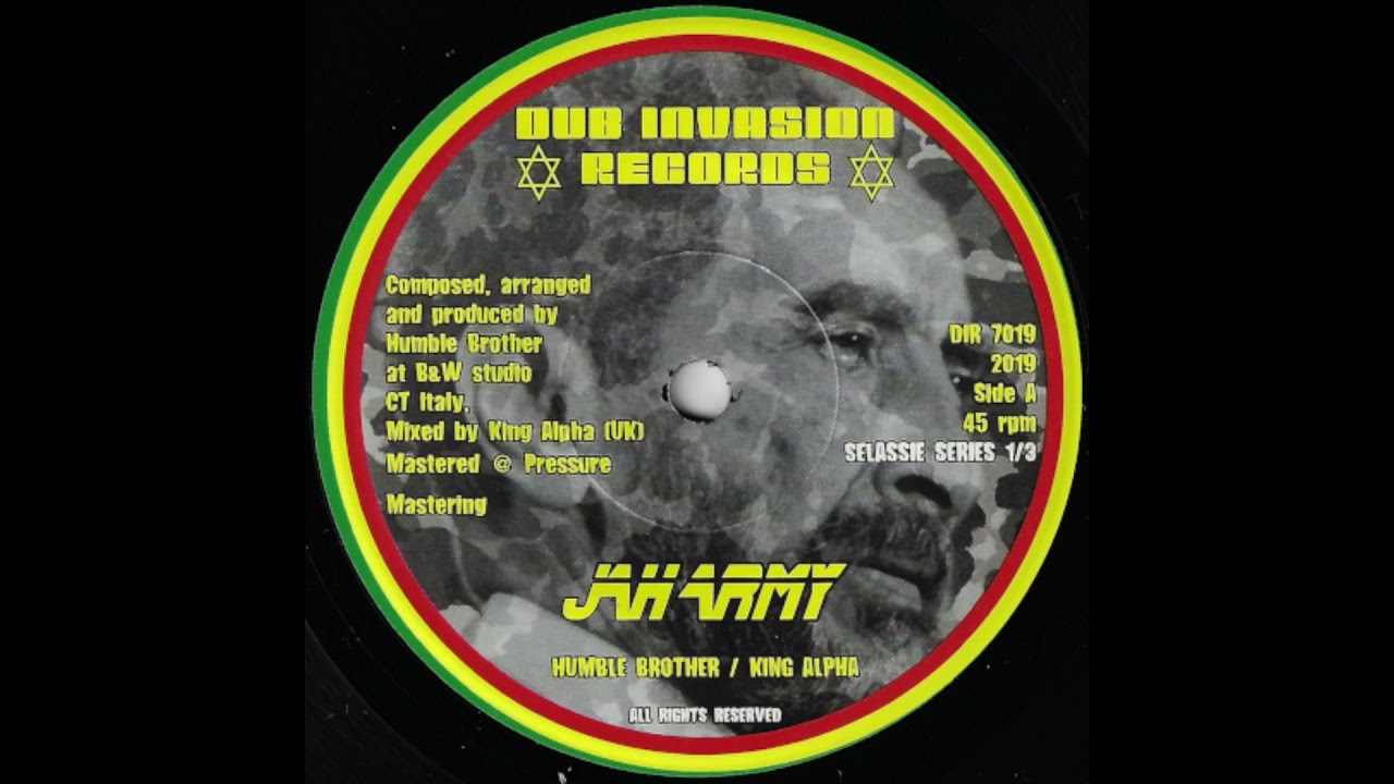 DUB INVASION RECORDS - DIR7019 - Humble Brother & King Alpha - Jah Army (7inch)