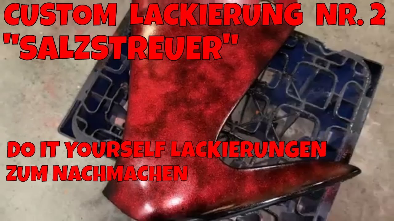 [Lackierung] Spezial Lackierung für zu Hause mit einem Salzstreuer / Custom Lackierung