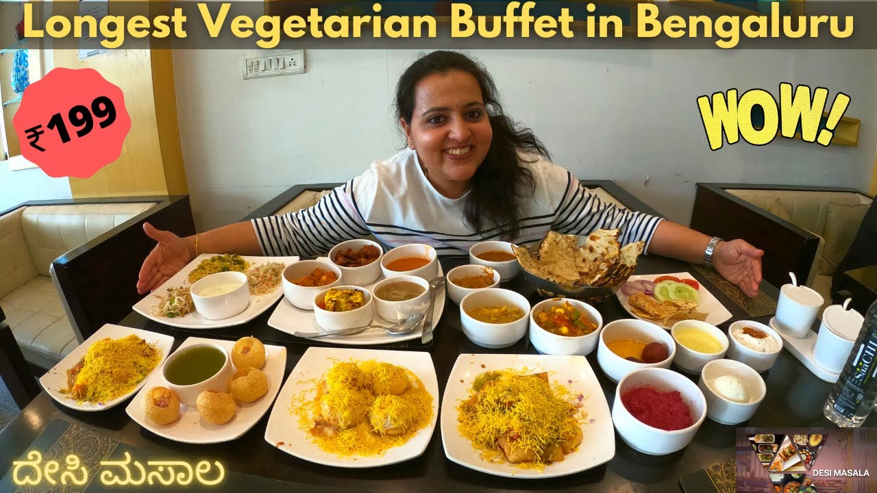 Наслаждайтесь неограниченным количеством еды в Desi Masala всего за 199 ₹ 😋 | Вегетарианские рест...