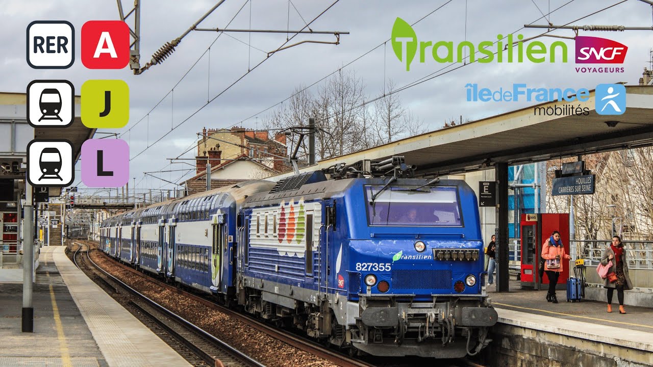 Spot Ferroviaire en gare de Houilles Carrières sur Seine [RER A - Transilien J et L]