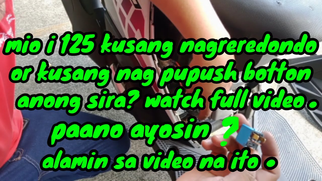 Sirang starter relay ng mio i 125