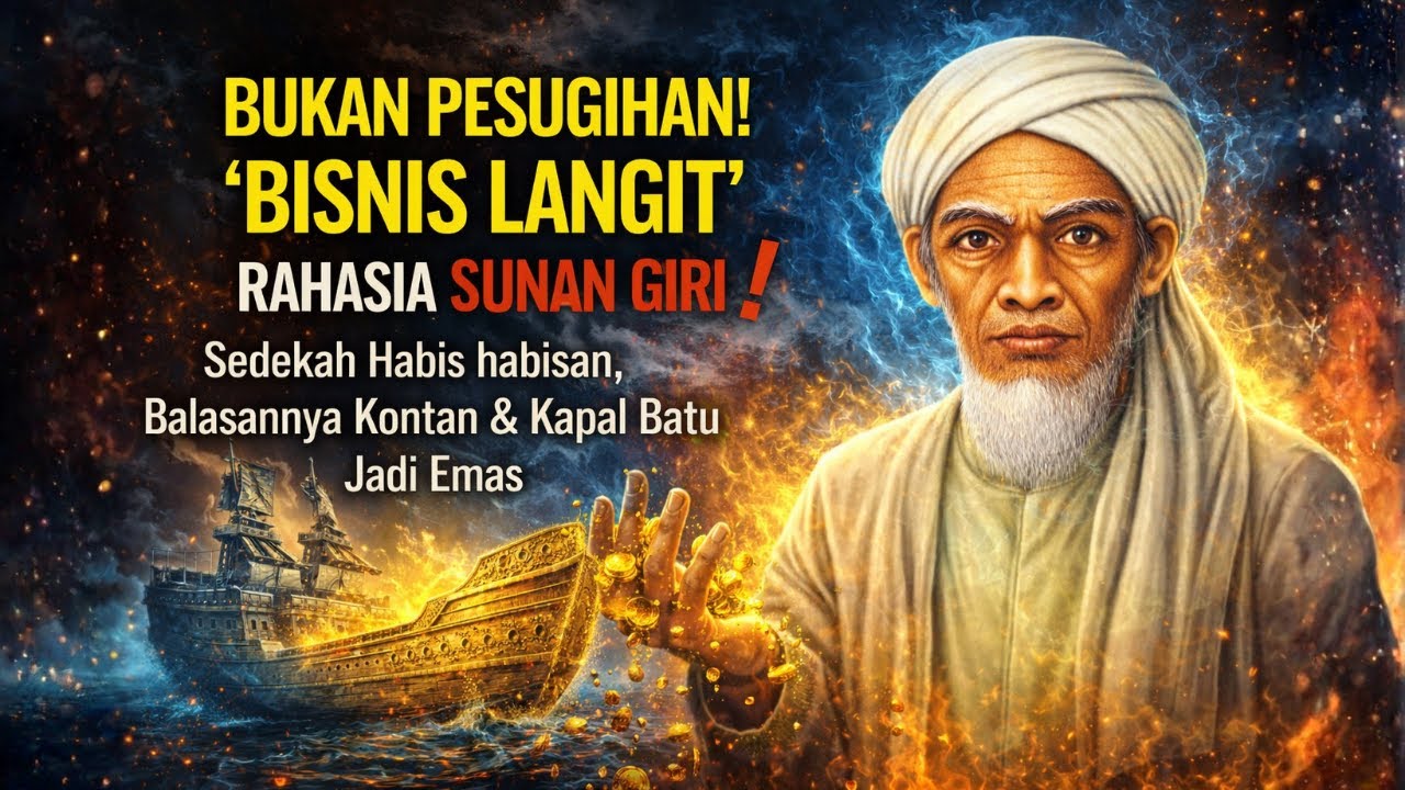 BUKAN PESUGIHAN ❗ RAHASIA SUNAN GIRI, Sedekah Habis habisan Balasannya Kontan & Kapal Batu Jadi Emas