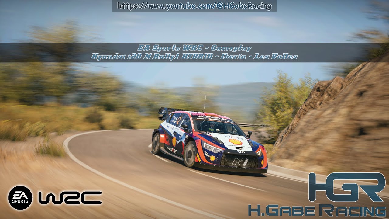 EA Sports WRC | Hood Cam Gameplay | Hyundai i20 N Rally1 HYBRID | Iberia - Les Voltes (PC 2K 1440p)
