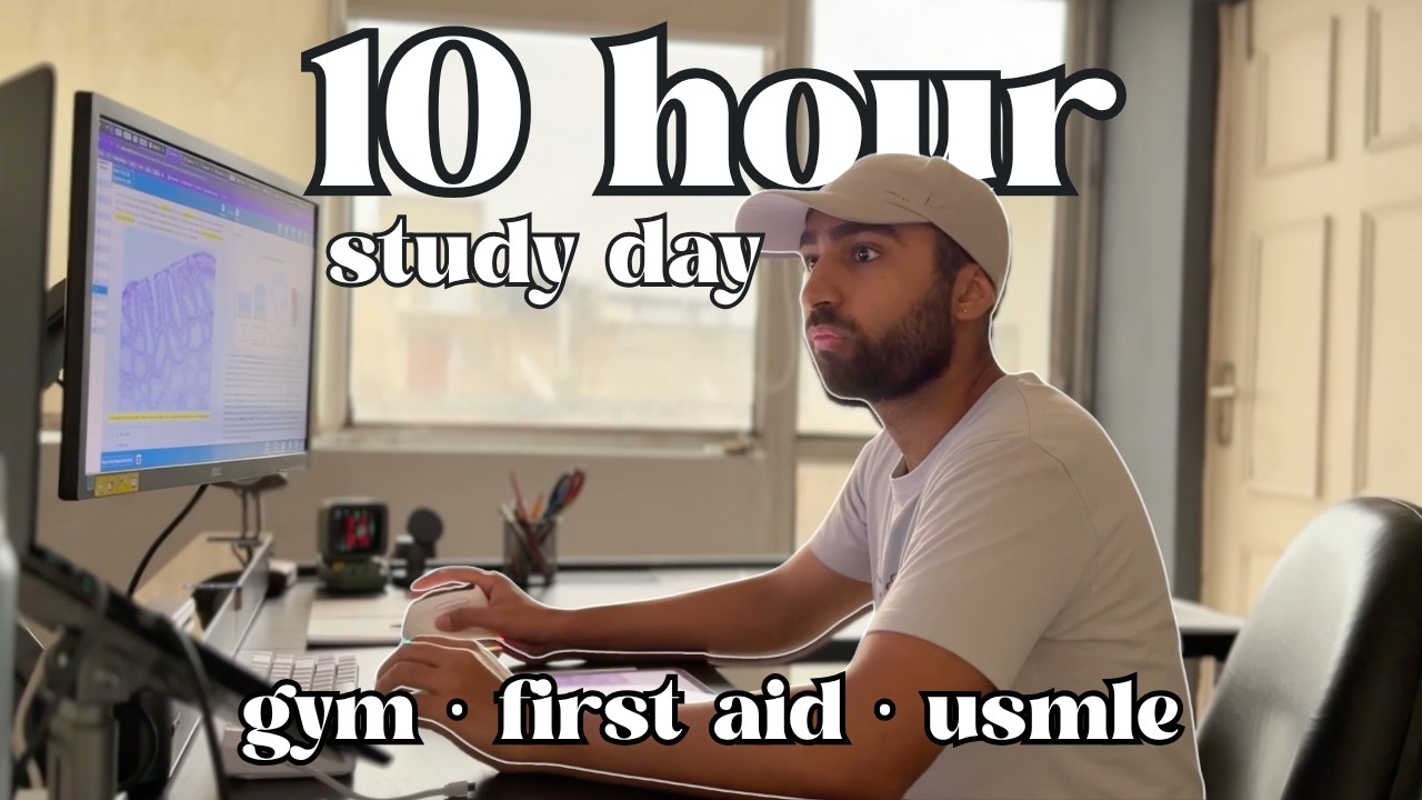 Day in the Life of a Doctor Studying for USMLE Step 1 | 10 Hours🏥🥼