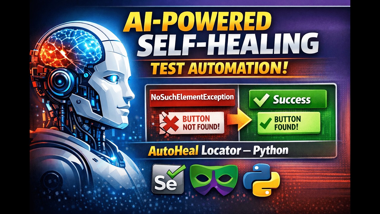AI-Powered Self-Healing Selenium Tests in Python | AutoHeal + Pytest Demo #python #selenium #qa#sdet