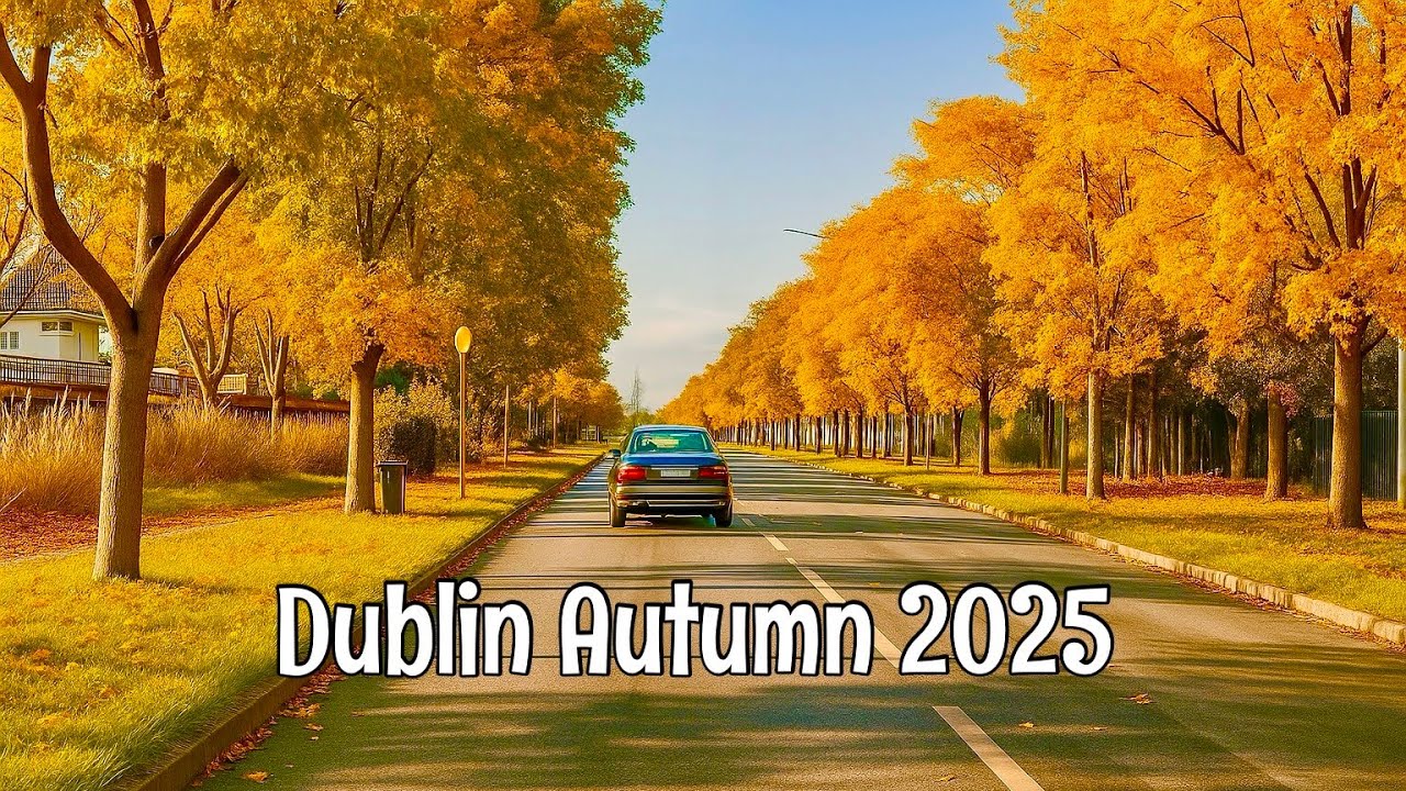 4K Dublin Autumn Driving Tour 2025 | Dash Cam Ireland | Portmarnock, Malahide to Ballymun |UHD 60FPS