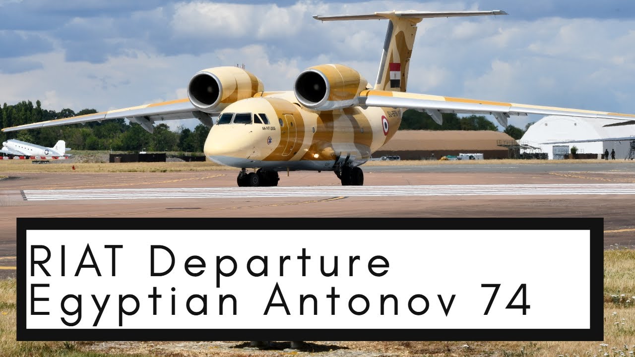 RIAT 2024 Egyptian Air Force Antonov An-74 Coaler Departure