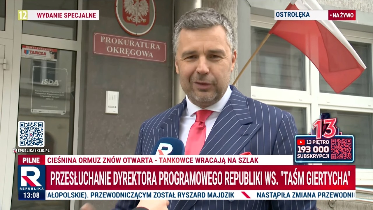 PILNE! Rachoń przesłuchiwany w Ostrołęce. 