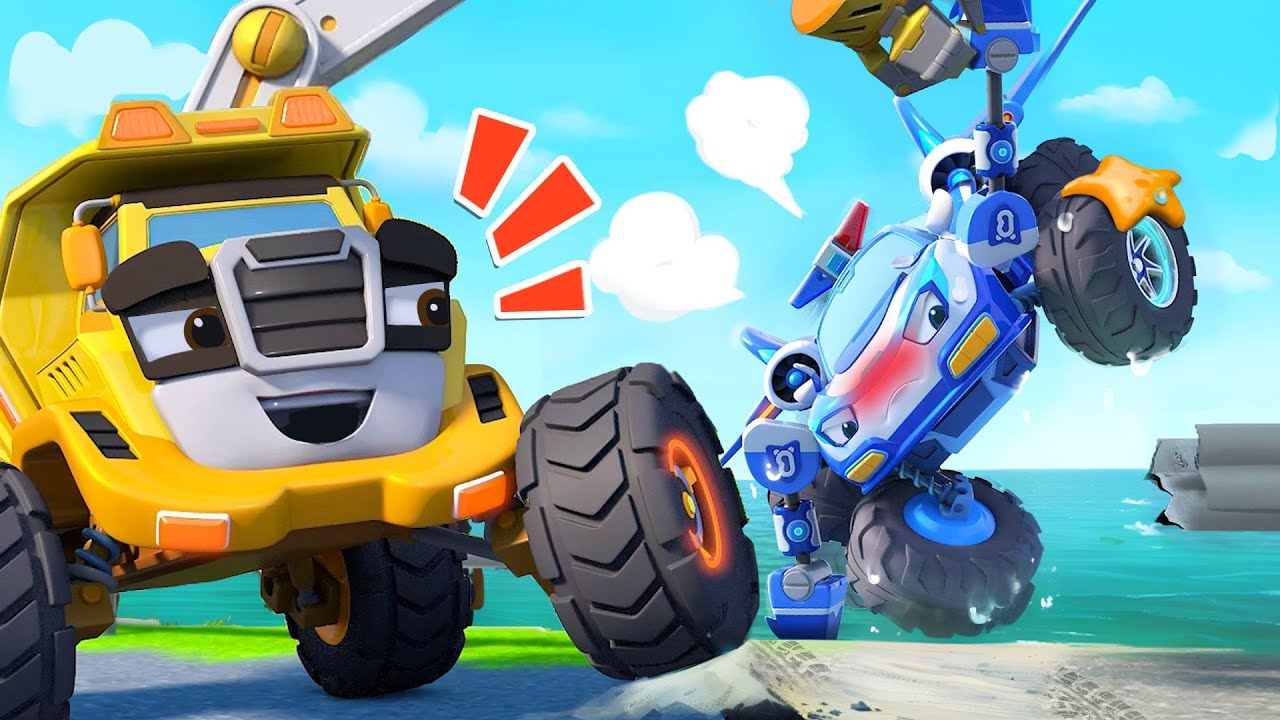 モンスターパトカーVSモンスタートラック🚓最強のモンスターカーは誰だ？ | 子供の歌メドレー | 赤ちゃんが喜ぶ歌 | 子供の歌 | 童謡 | アニメ | 動画 | ベビーバス| BabyBus