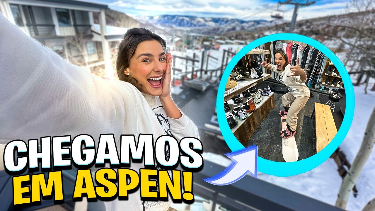 CHEGAMOS EM ASPEN! Tour pelo Hotel Ski IN/ Ski OUT | Amanda Lunelli